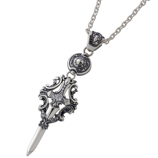 Guardia(ガルディア) Ares 剣 シルバー ネックレス チェーン付き Guardia(ガルディア) Ares 剣 シルバー ネックレス チェーン付き