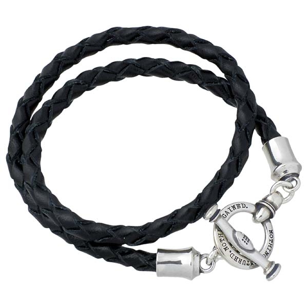 Dr MONROE(ドクターモンロー) シルバー レザー ブレスレット