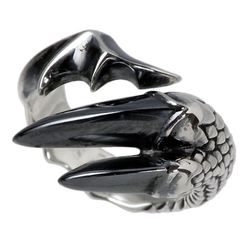 Bizarre(ビザール) ブラック クロウ シルバー リング 指輪