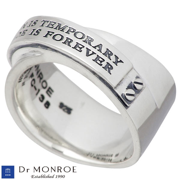 Dr MONROE(ドクターモンロー) シルバー リング メンズ メッセージ 指輪
