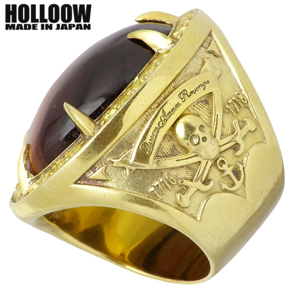 ♪HOLLOW ホロウ ブラックベアード リング メンズ ブラック