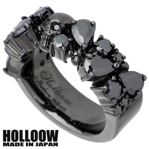 HOLLOOW(ホロウ) ダージュ シルバー リング ブラック