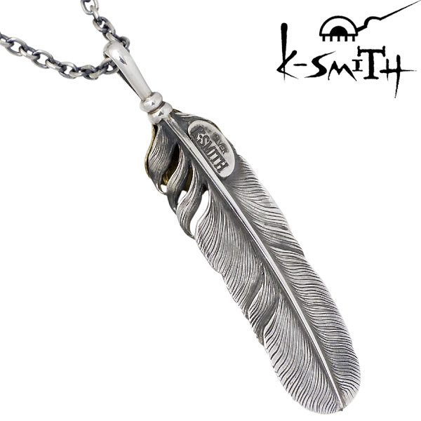 ケースミス K-SMITH ハートフェザー シルバー ペンダントトップ メンズ