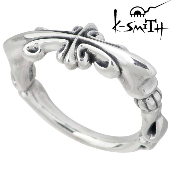 K-SMITH(ケースミス) クロス シルバー リング レディース 十字架