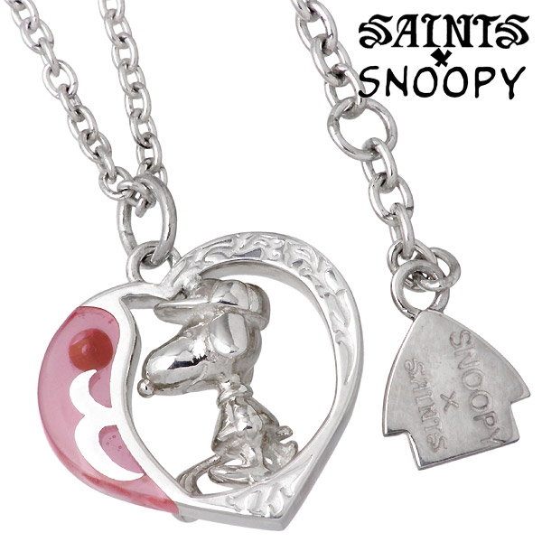 Saints X Snoopy セインツ スヌーピー ゴルフ シルバー ネックレス ハート ピンク キュービックを販売 商品点数3万点以上 シルバーアクセサリー シーズ 通販