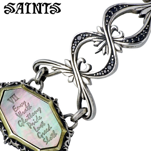 SAINTS(セインツ) 大罪 アラベスク シルバー ブレスレット蝶貝を