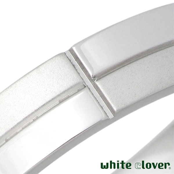 white clover (ホワイトクローバー) クロス ライン ステンレス リング メンズ シルバー 指輪 13～19号 を販売。商品点数3万点以上。シルバーアクセサリー - シーズ / 通販
