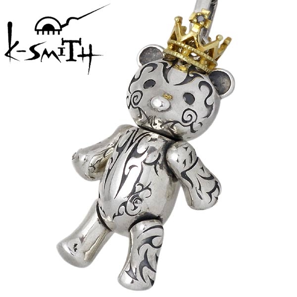 K-SMITH(ケースミス) Tatoo Bear L シルバー ネックレス