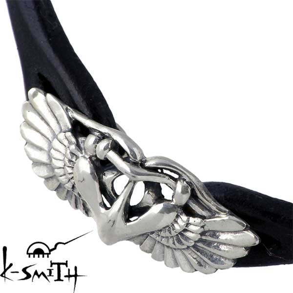 K-SMITH(ケースミス) ウィング シルバー チョーカー WING レザー
