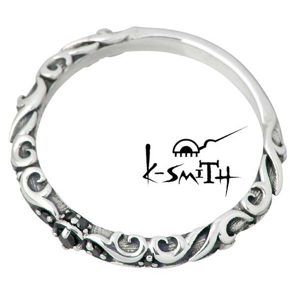 K-SMITH(ケースミス) キュービック シルバー ペア リング レディース メンズ 指輪 7～13号 13～19号・KS-00219