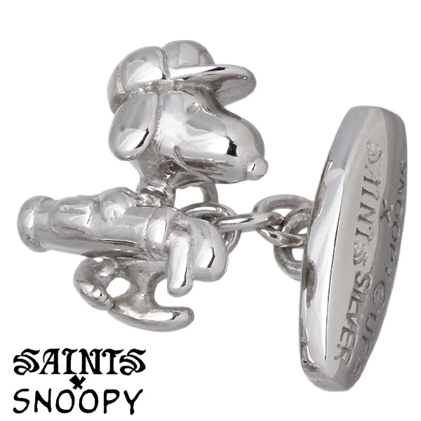 SAINTS x SNOOPY(セインツ) スヌーピー ゴルフ シルバー カフス