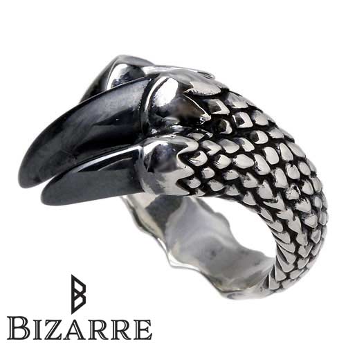 Bizarre(ビザール) ブラック クロウ シルバー リング 指輪