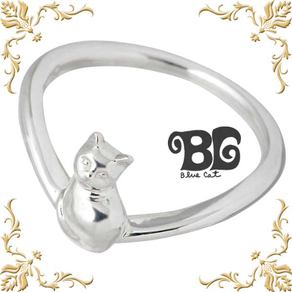 Blue Cat(ブルーキャット) シルバー ネコ リング レディース