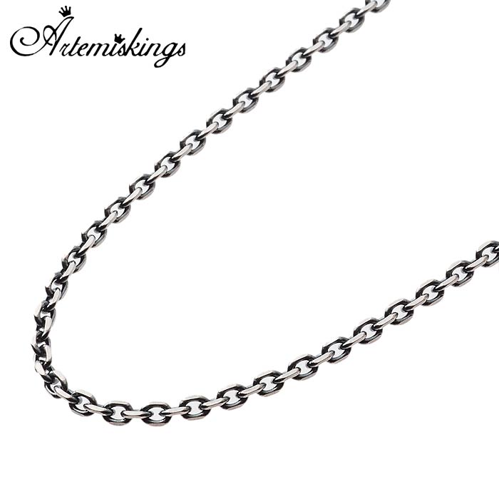アルテミスキングス ARTEMIS KINGS 4面カット AK シルバー アズキ チェーン 1.5mm 45cm AKCN0012メンズ レディース シルバーアクセサリーブランド「 ARTEMISK