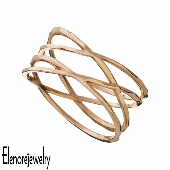 エレノアジュエリー Elenore Jewelry 10K ゴールド リング 指輪 レディース ラップ 9号 ギフト プレゼント おしゃれ シンプル ELR0003 送料無料お洒落な上級重ね着け風レイ
