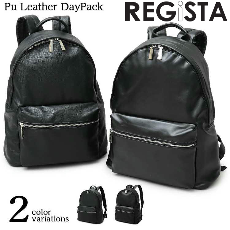 REGi STA レジスタ デイバック リュック バックパック メンズ レディース カジュアル きれいめ 大人仕様 デイパック 624シープスキンのようなPUレザーで仕上げたデイパック。PUレザーとは