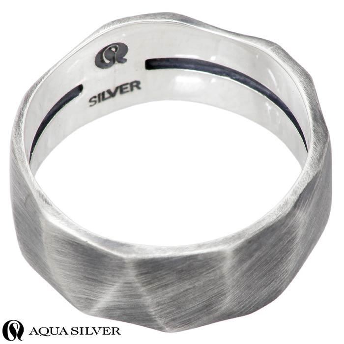 アクアシルバー AQUA SILVER シルバー リング 指輪 yu-ra-gi 癒しのリング メンズ レディース 13～21号