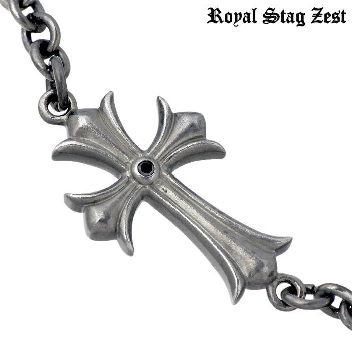 Royal Stag Zest【ロイヤルスタッグゼスト】シルバー ブレスレット クロス ブラックダイヤモンド メンズを販売。商品点数3万点以上。 シルバーアクセサリー - シーズ / 通販