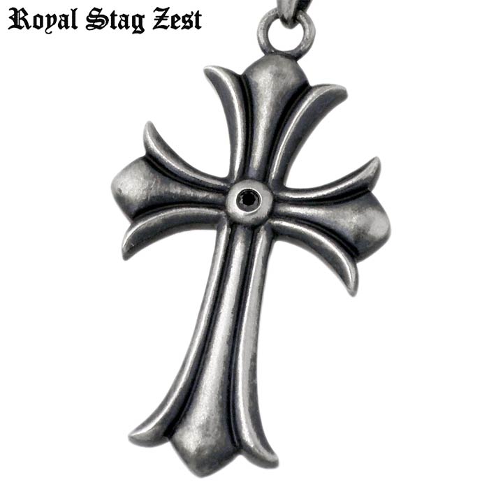 Royal stag Zest【ロイヤルスタッグゼスト】シルバー ネックレス ブラックダイヤモンド クロス メンズ 十字架・SN25-031を販売。商品点数3万点以上。シルバーアクセサリー
