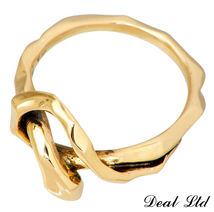 DEAL LTD(ディール エルティーディー) KNOT SNAKE RING SINGLE K10 ゴールド リング 指輪 5～23号 メンズ レディース スネーク