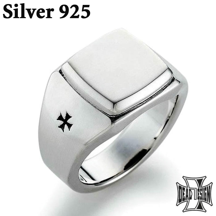 ディールデザイン DEAL DESIGN アンダーシグネットリング シルバー リング 指輪 9〜23号 シルバー925 アクセサリー ギフト 誕生日 クリスマス 395208裏面にキングゲートの彫刻を