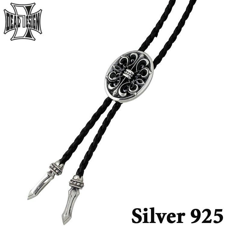 ディール デザイン DEAL DESIGN グランド ゲート ボロータイ シルバー メンズ レザー 392712