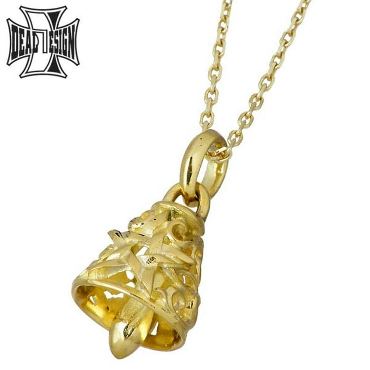 ディール デザイン DEAL DESIGN タイニーベル K18 ネックレス K10チェーン メンズ 393112K18-K10男女問わず人気のベルトップを極限まで小さく表現したネックレス。小さくても