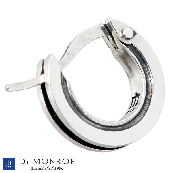 Dr MONROE(ドクター モンロー) ラウンド フープ シルバー ピアス