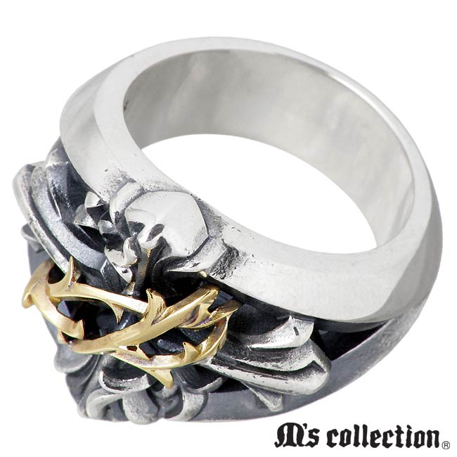 M's collection(エムズ コレクション) ブランブル クロス シルバー K10 リング 指輪 メンズ 13～27号  十字架を販売。商品点数3万点以上。シルバーアクセサリー - シーズ / 通販