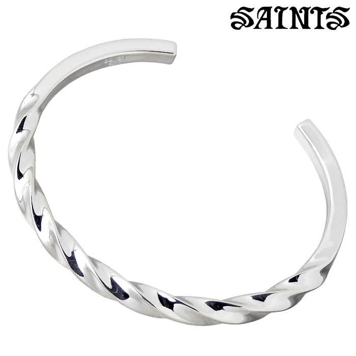 SAINTS(セインツ) マルチツイスト シルバー バングル ブレスレット ...