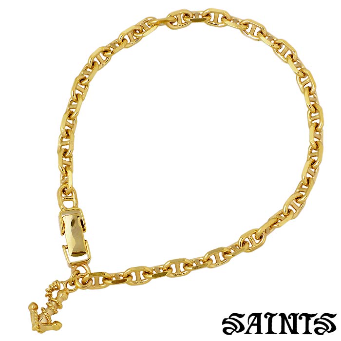SAINTS【セインツ】シルバー ブレスレット マリーン アンカー メンズ