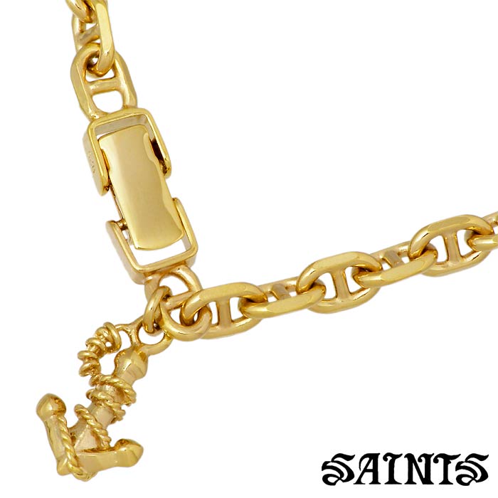 SAINTS【セインツ】シルバー ブレスレット マリーン アンカー メンズ
