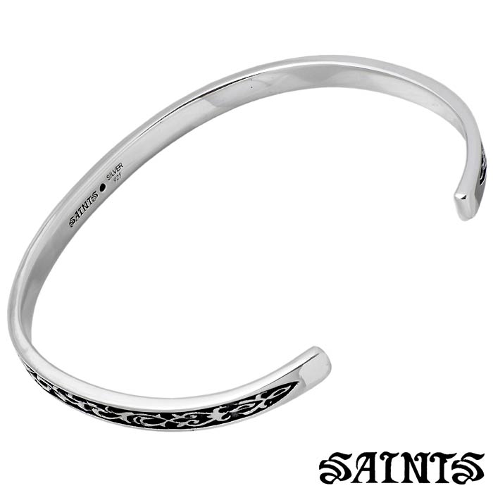 SAINTS(セインツ) コプラ アラベスク シルバー バングル メンズ