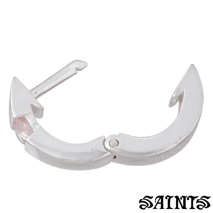SAINTS【セインツ】シルバー ピアス モルガナイト メンズ レディース 1