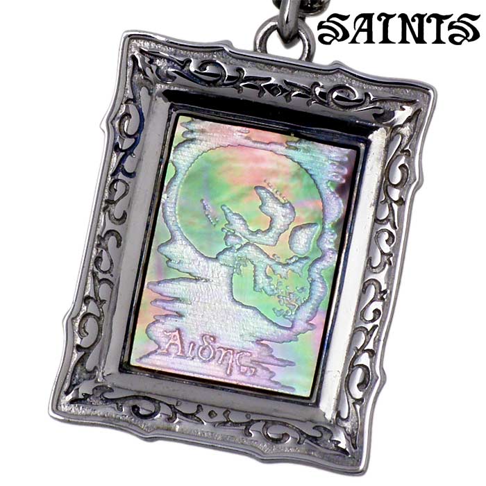 Saints セインツ ピクチャ フレーム スカル シェル シルバー ネックレス メンズを販売 商品点数3万点以上 シルバーアクセサリー シーズ 通販