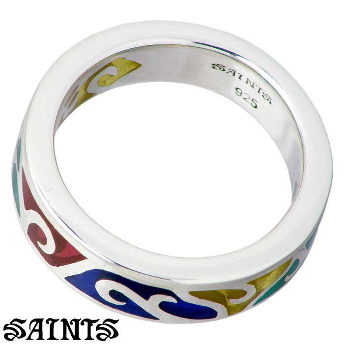SAINTSセインツ ステンドグラス シルバー リング 指輪 メンズ