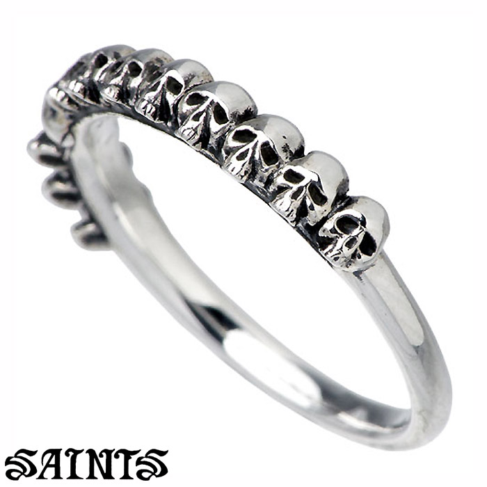 楽天市場】SAINTS セインツ 復刻 Lord's Prayer スカルリング ブラック シルバー 9号〜23号 指輪 リング シルバー925 スカル  ドクロ 骸骨 キリスト イエス 祈り メンズ 男性 アクセサリー 銀 SV925 シルバーリング 人気 ブランド ギフト プレゼント おしゃれ :  新宿 銀の蔵