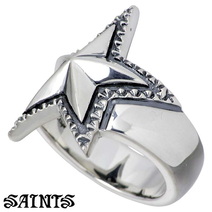 Saints セインツ スター シルバー リング 指輪 メンズ 星 17 21号を販売 商品点数3万点以上 シルバーアクセサリー シーズ 通販