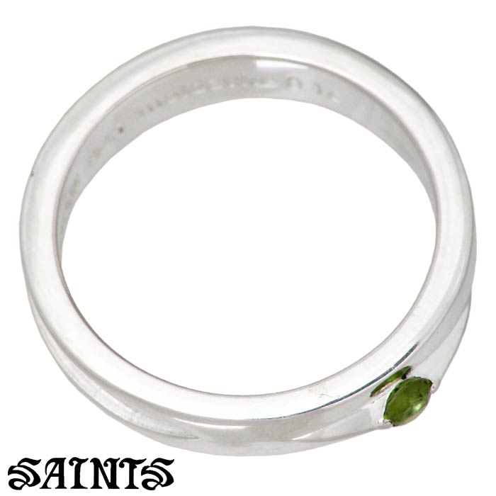 SAINTS【セインツ】シルバー リング 指輪 モルダバイト メンズ 15～21 