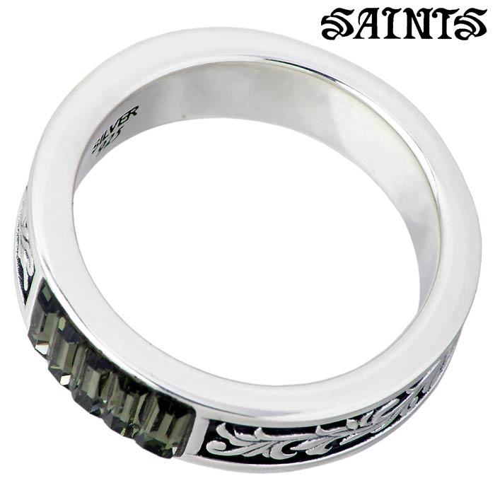 SAINTS(セインツ) スワロフスキー&アラベスク シルバー リング 指輪