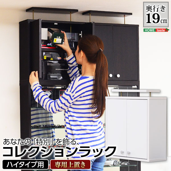 コレクション ラック Luke ルーク 浅型 ハイタイプ 専用上置き 新生活 引越し 家具 ※北海道送料別途 ※沖縄 離島別途送料見積もり メーカーより直送します CLR-485UP■外寸：幅48.5