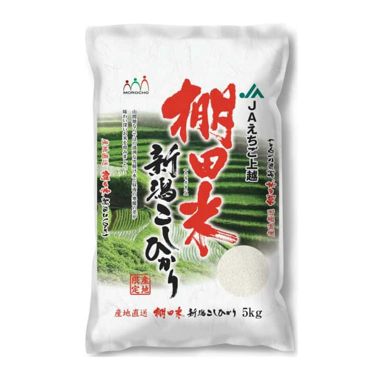 新潟産 コシヒカリ 棚田米 5kg 白米 お米 精米 米 銘柄米 美味しい おこめ こめ もっちり ごはん おにぎり 独特の粘りとコシの強さが特徴