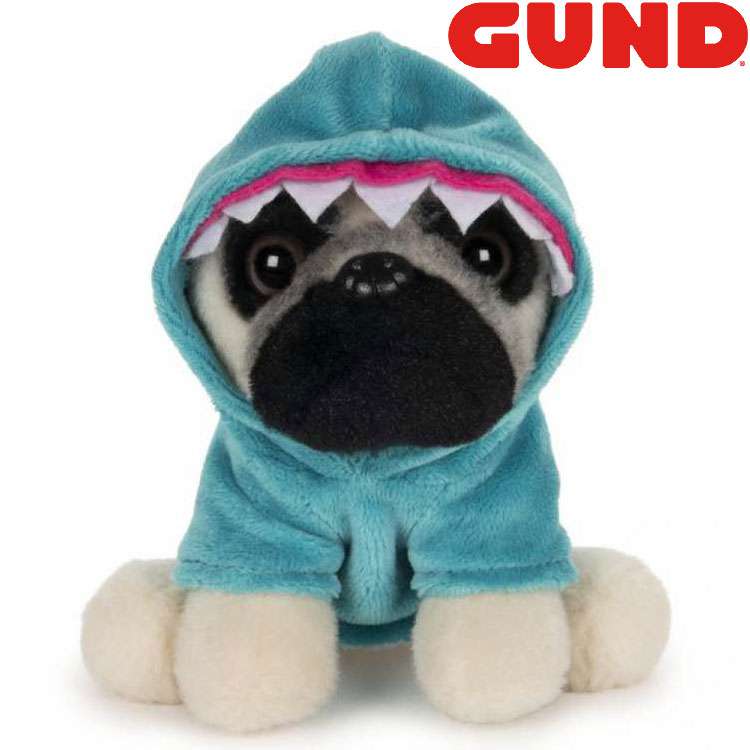 GUND ガンド ぬいぐるみ ダグ ザ パグ シャーク Dougくん サメ パーカー わんわん いぬ イヌ 犬 ドッグ Dog 人気 ブランド ギフト 贈り物 プレゼントに最適 対象年齢 3才以上 6