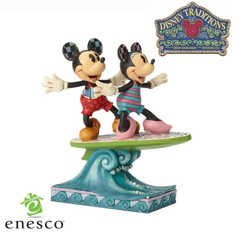 enesco(エネスコ)【Disney Traditions】ミッキー＆ミニー サーフボード ディズニー フィギュア コレクション 人気 ブランド ギフト クリ