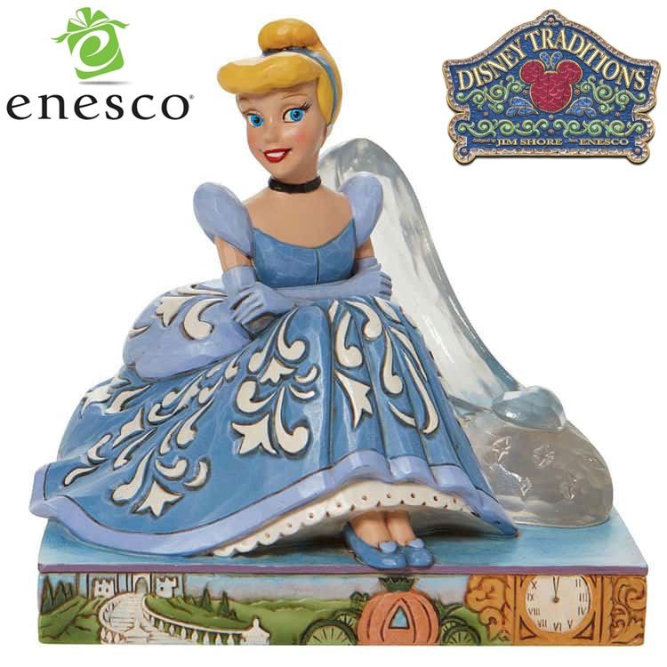 enesco(エネスコ)【Disney Traditions】シンデレラ＆ガラスの靴 ディズニー フィギュア コレクション 人気 ブランド ギフト クリスマス