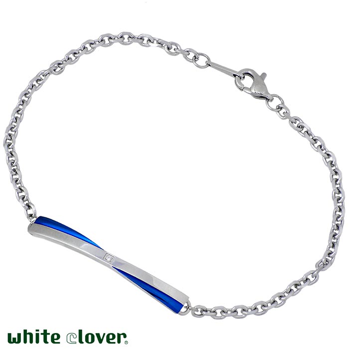 white clover【ホワイトクローバー】ステンレス ブレスレット