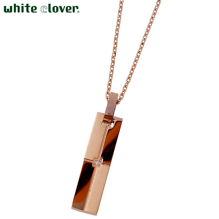 white clover【ホワイトクローバー】ステンレス ネックレス