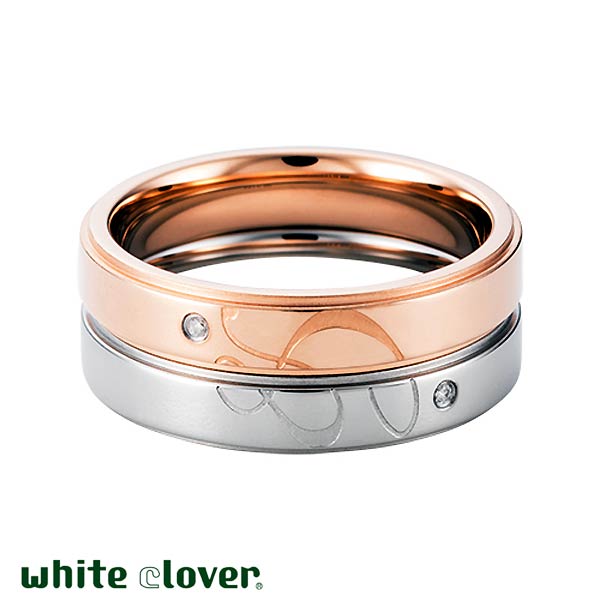 white clover(ホワイトクローバー) 「&」アンド ステンレス ペア